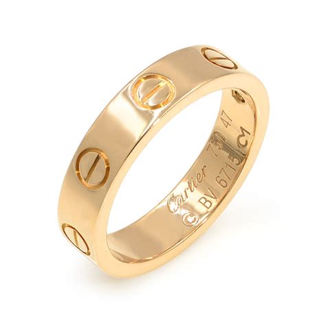 genuine cartier gold rings